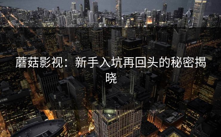 蘑菇影视:新手入坑再回头的秘密揭晓 蘑菇影视:新手入坑再回头的秘密揭晓